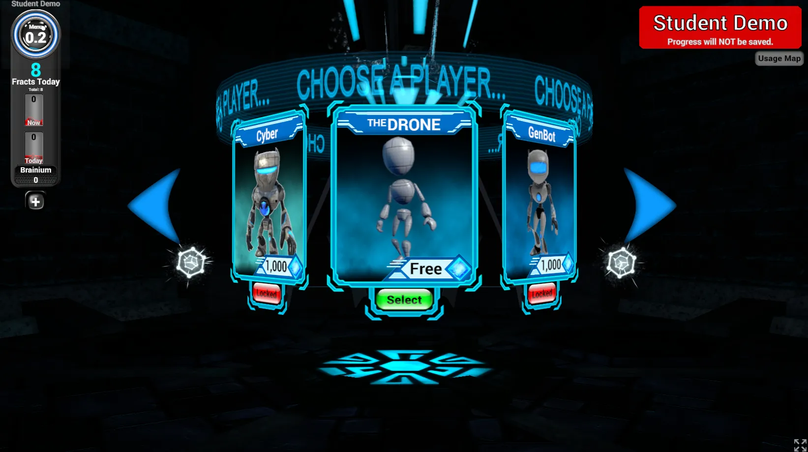 Facts and Fracts: Character selection