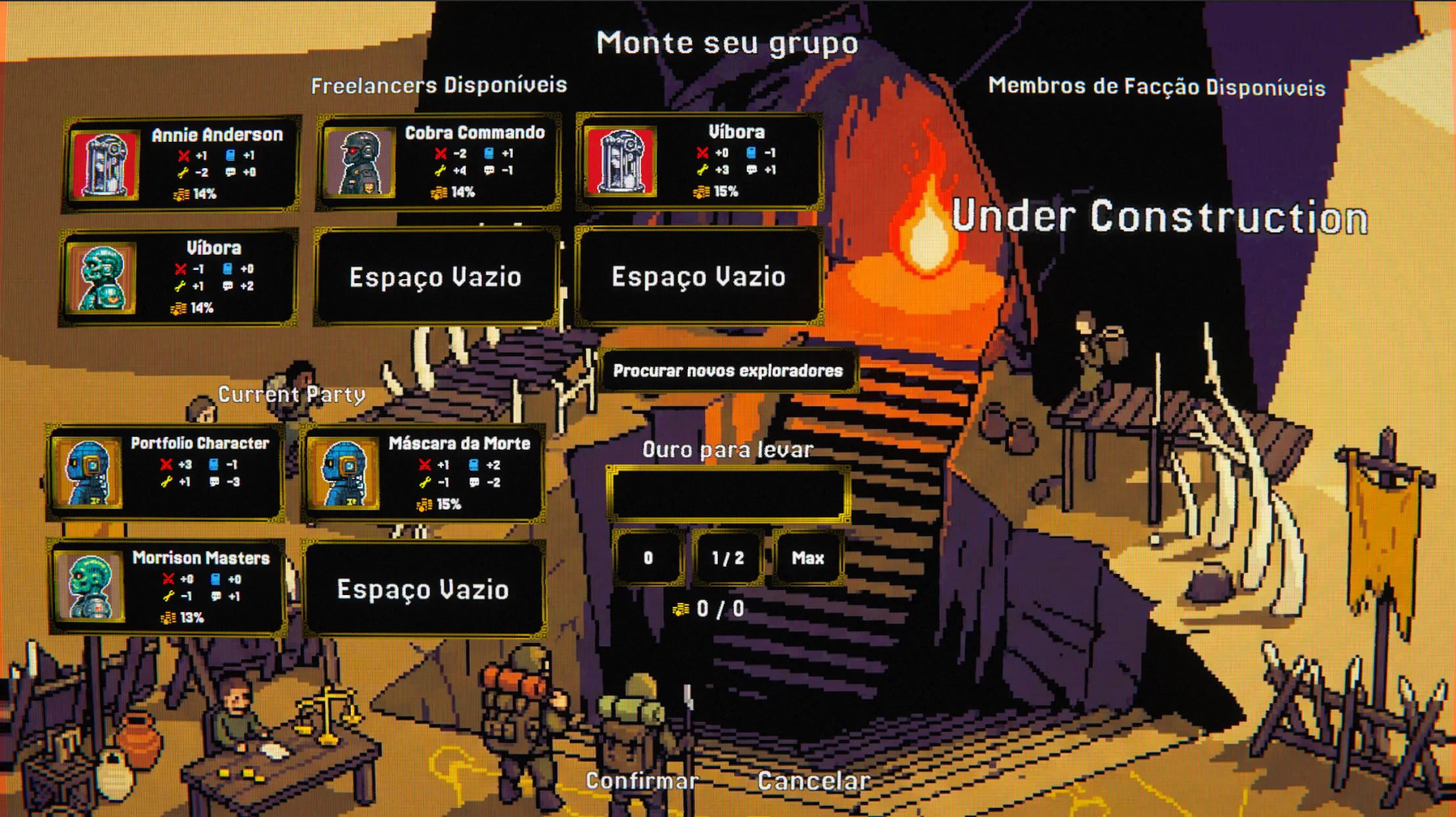 Beneath the Eternal Flame: Party creation